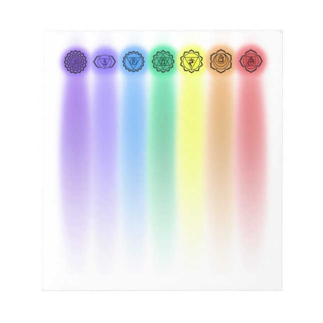 7 chakras anteckningsblock (Framsida)