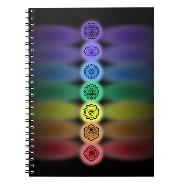 7 chakras bärbar dator anteckningsbok (Framsidan)