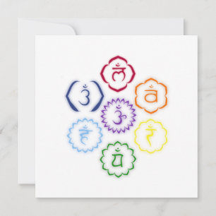 7 Chakras i en cirkel