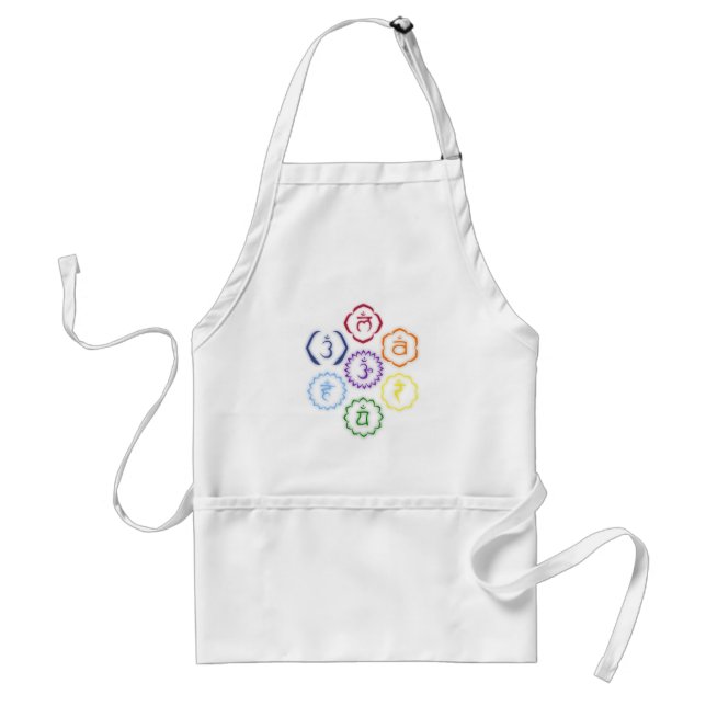 7 Chakras i en cirkel Förkläde (Framsidan)