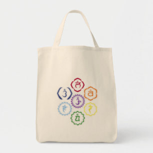 7 Chakras i en cirkla Tygkasse