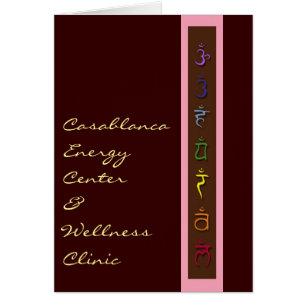 7 Chakras in Balance Hälsningskort