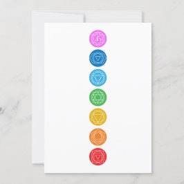 7 Chakras-inbjudan Inbjudningar