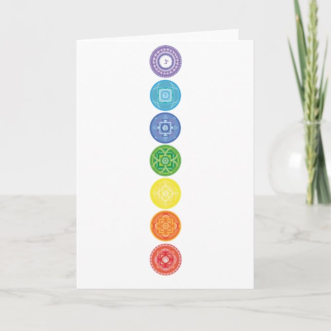 7 Chakras Kort (Framsida)