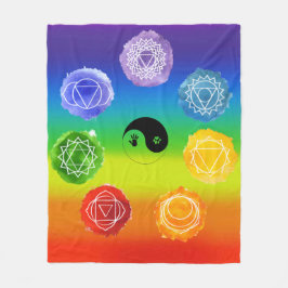 7 Chakras Medium Fleecefilt