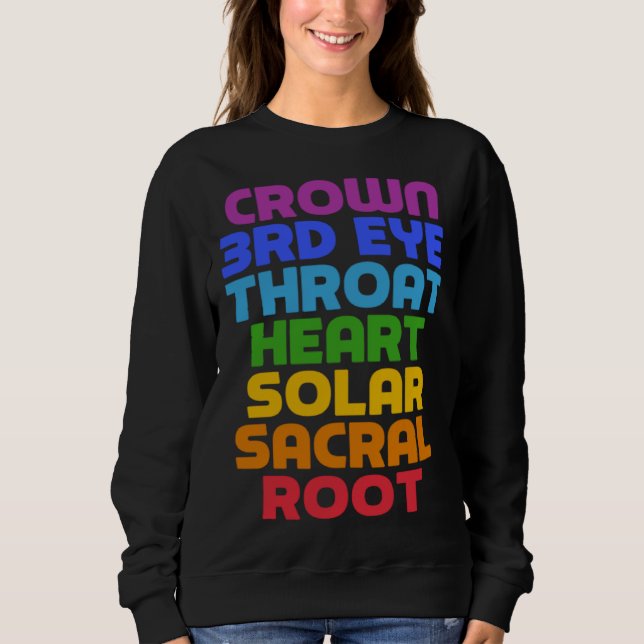 7 Chakras   Saying Cool Yoga Quote T Shirt (Framsida)