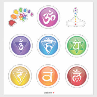 7 Chakras Sticker 10 set #05 Klistermärken