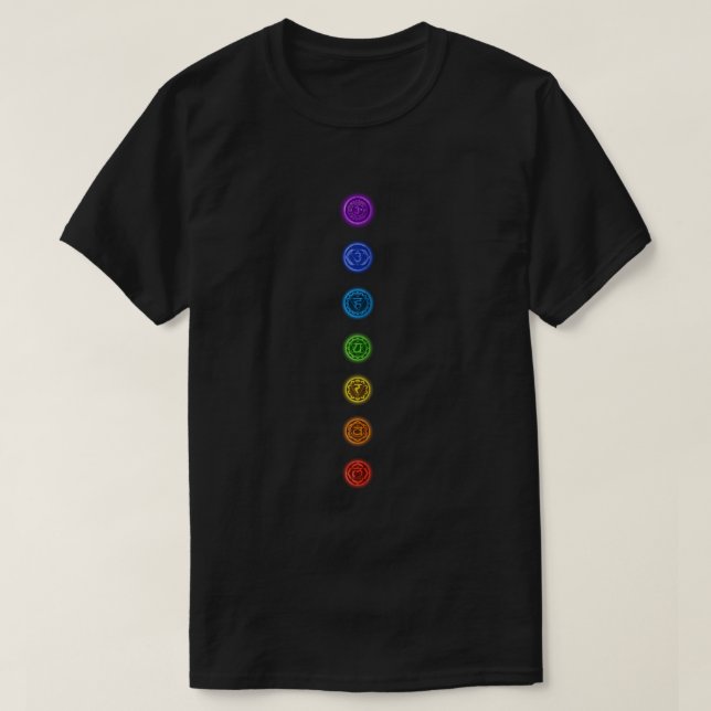 7 Chakras T Shirt (Design framsida)
