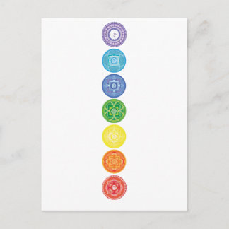 7 Chakras Vykort