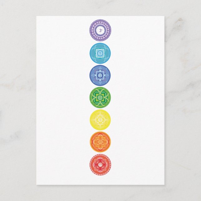7 Chakras Vykort (Framsida)
