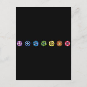 7 Chakras Vykort