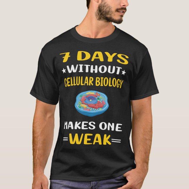 7 dagar utan cellbiolog t shirt (Framsida)