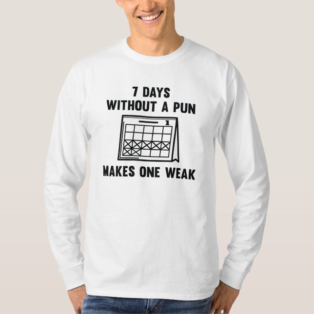 7 dagar utan en ordlek t shirt (Framsida)