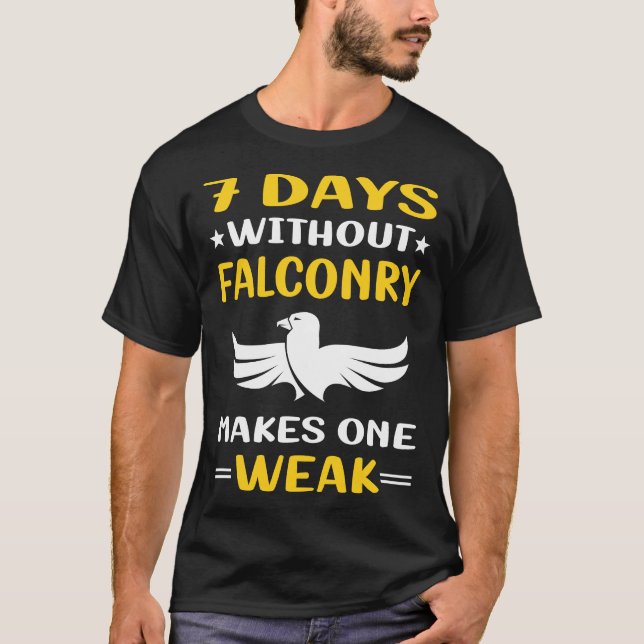 7 dagar utan Falconry Falconer T Shirt (Framsida)