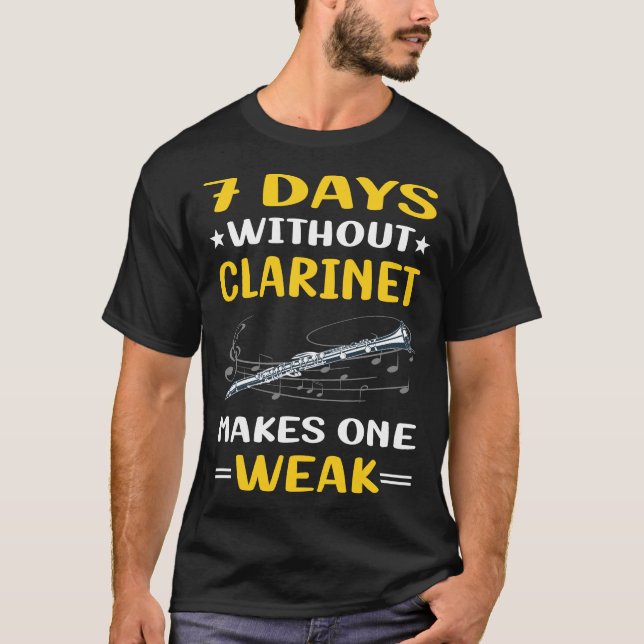 7 dagar utan klarinett t shirt (Framsida)