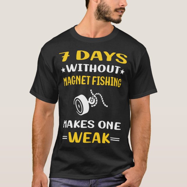 7 dagar utan magnetfiske t shirt (Framsida)