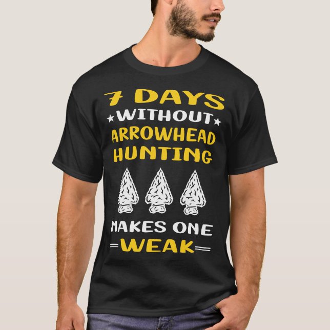 7 dagar utan pilspets som jagar pilar t shirt (Framsida)