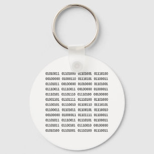 7 Dirty Binary Ord Nyckelring