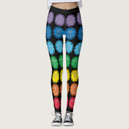 7 Dragonfly Chakras Ofinity Symbol-design Leggings