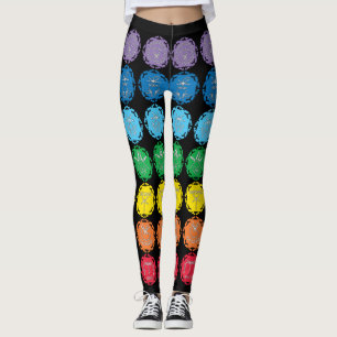 7 Dragonfly Chakras Ofinity Symbol-design Leggings
