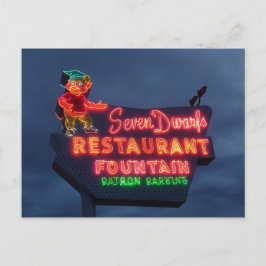 7 Dvärgrestauranger i Wheaton II. Retro Neon-tecke Vykort