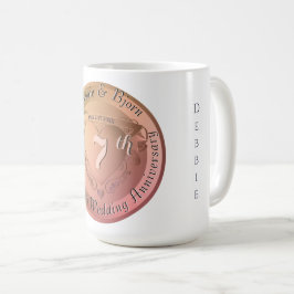 7:e/22 Bröllop-årsdag koppar