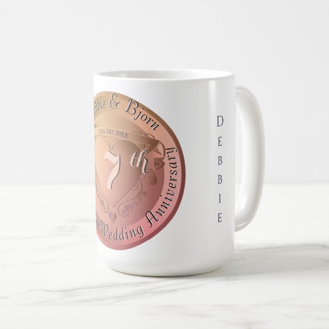 7:e/22 Bröllop-årsdag koppar (Framsida höger)