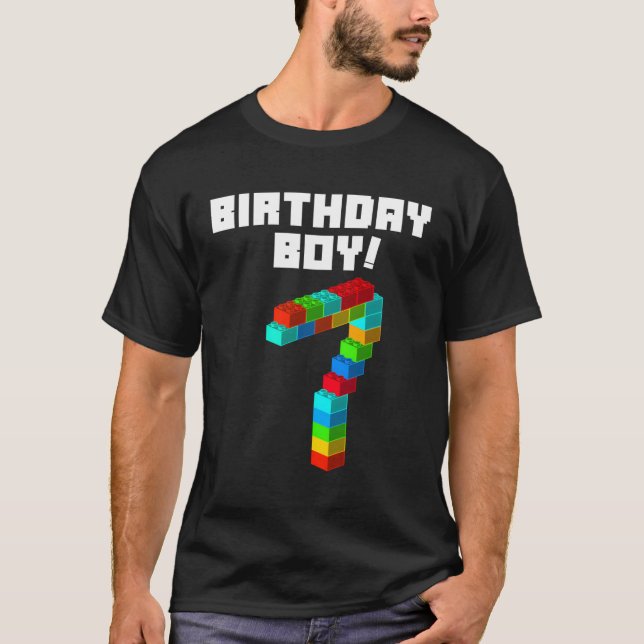 7:e 7 Block Byggnad T Shirt (Framsida)