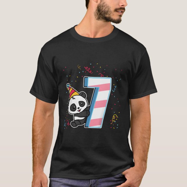 7:e 7 Panda T Shirt (Framsida)