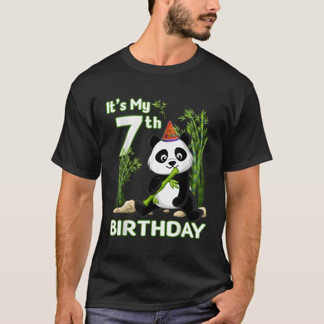 7:e 7 Py Animal Panda T Shirt (Framsida)