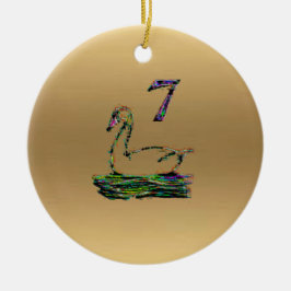 7:e & 8th dagjulaftondekoration julgransprydnad keramik