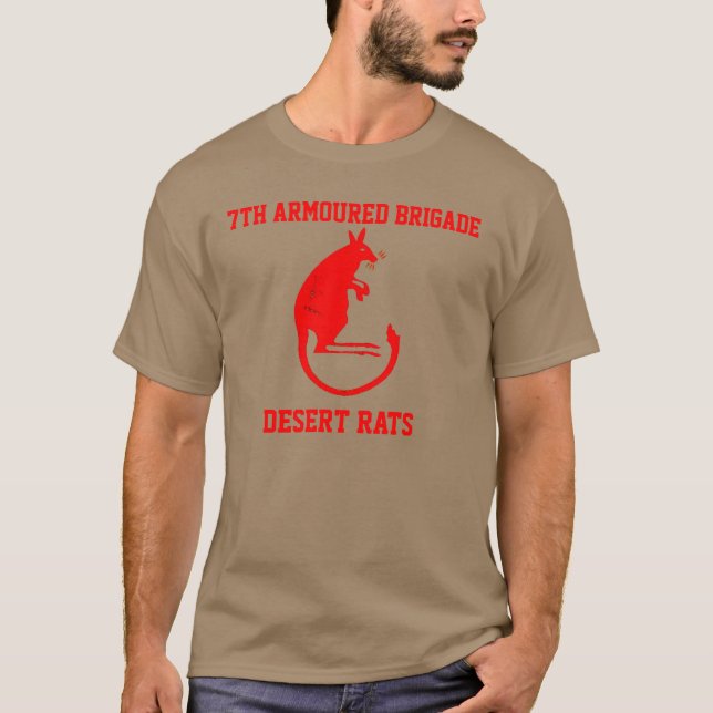 7:e armerade brigadöknen tjaller T-tröja T-shirt (Framsida)