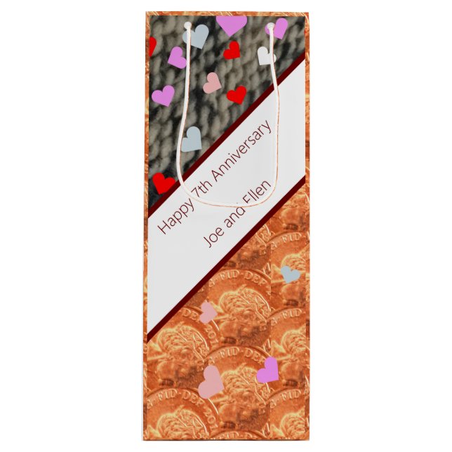 7:e-årsdagen, ylle och koppar (Framsidan)