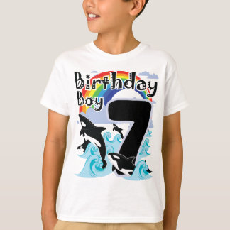 7:e Birthday Boy as Orca Whale älskare T Shirt