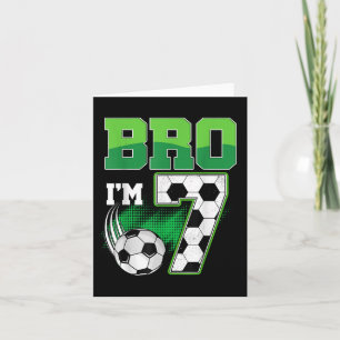 7:e Birthday Boy Bro Im 7-årsjubileum Kort