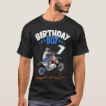 7:e Birthday Boy Dirt Bike Kids 7 år gamla pojkar  T Shirt<br><div class="desc">7:e Birthday Boy Dirt Bike Kids 7 år gammal Boys Motocross.</div>