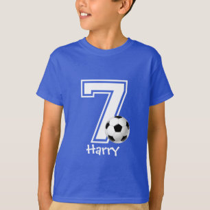 7:e Birthday boysoccer personlig-2 T-shirt
