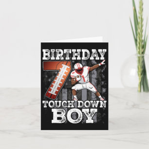 7:e Birthday Football Boy - 7 ÅRS Kid Footba Kort