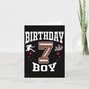7:e Birthday Football Boy Shirt - 7 ÅRS Kid Kort