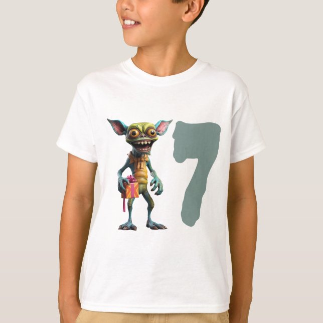 7:e Birthday Gremlin T Shirt (Framsida)