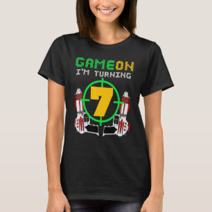 7:e Birthday Laser Märkre Birthday Game på Turnin T Shirt