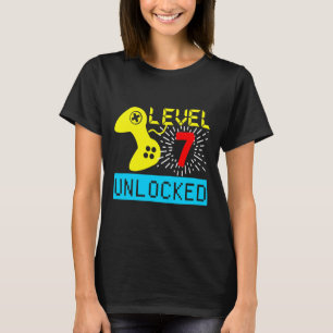 7:e Birthday T Shirt Boys Video Game Gamer Boys Co