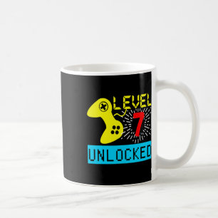 7:e Birthday T Shirt Boys Video Game Gamer Boys Co Kaffemugg