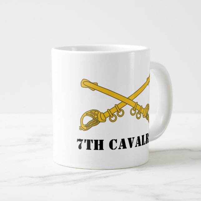 7:e Cavalry Mugg Jumbo Mugg (Framsida höger)