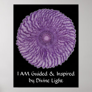 7:e Chakra Art #2 - Divine Connection Poster