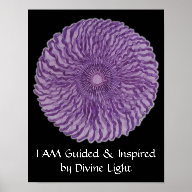 7:e Chakra Art #2 - Divine Connection Poster (Framsidan)