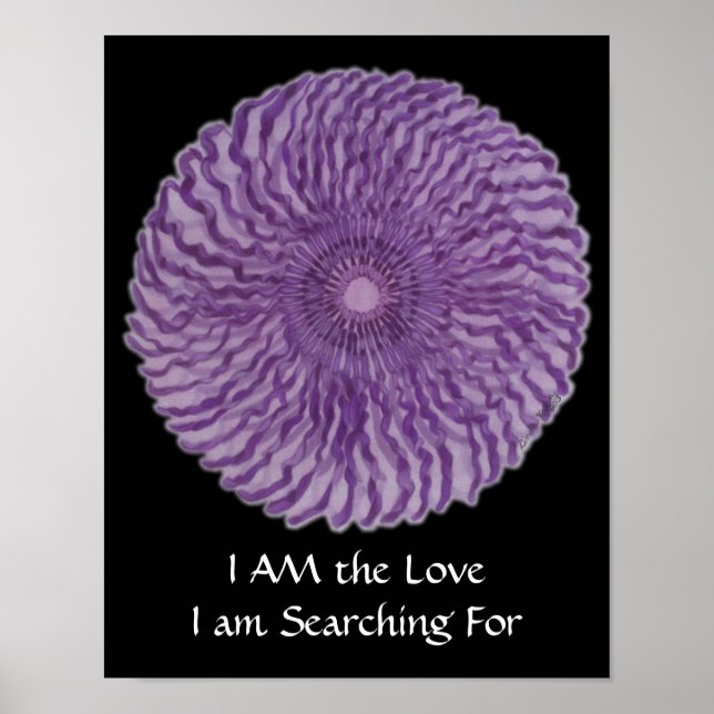 7:e Chakra Art #2 - Divine Connection Poster (Framsidan)