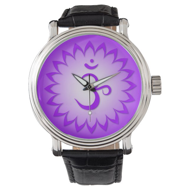 7:e Chakra - Krona Chakra - Sahasrara Armbandsur (Framsida)