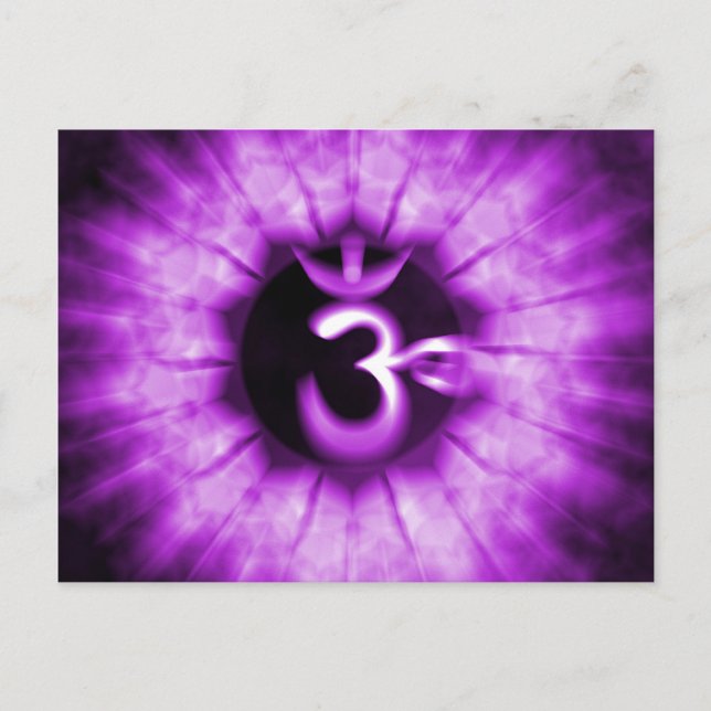 7:e chakra vykort (Framsida)