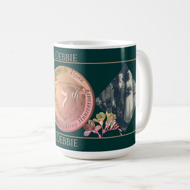 7:e Copper Fresia 2 Foton Kaffemugg (Framsida höger)